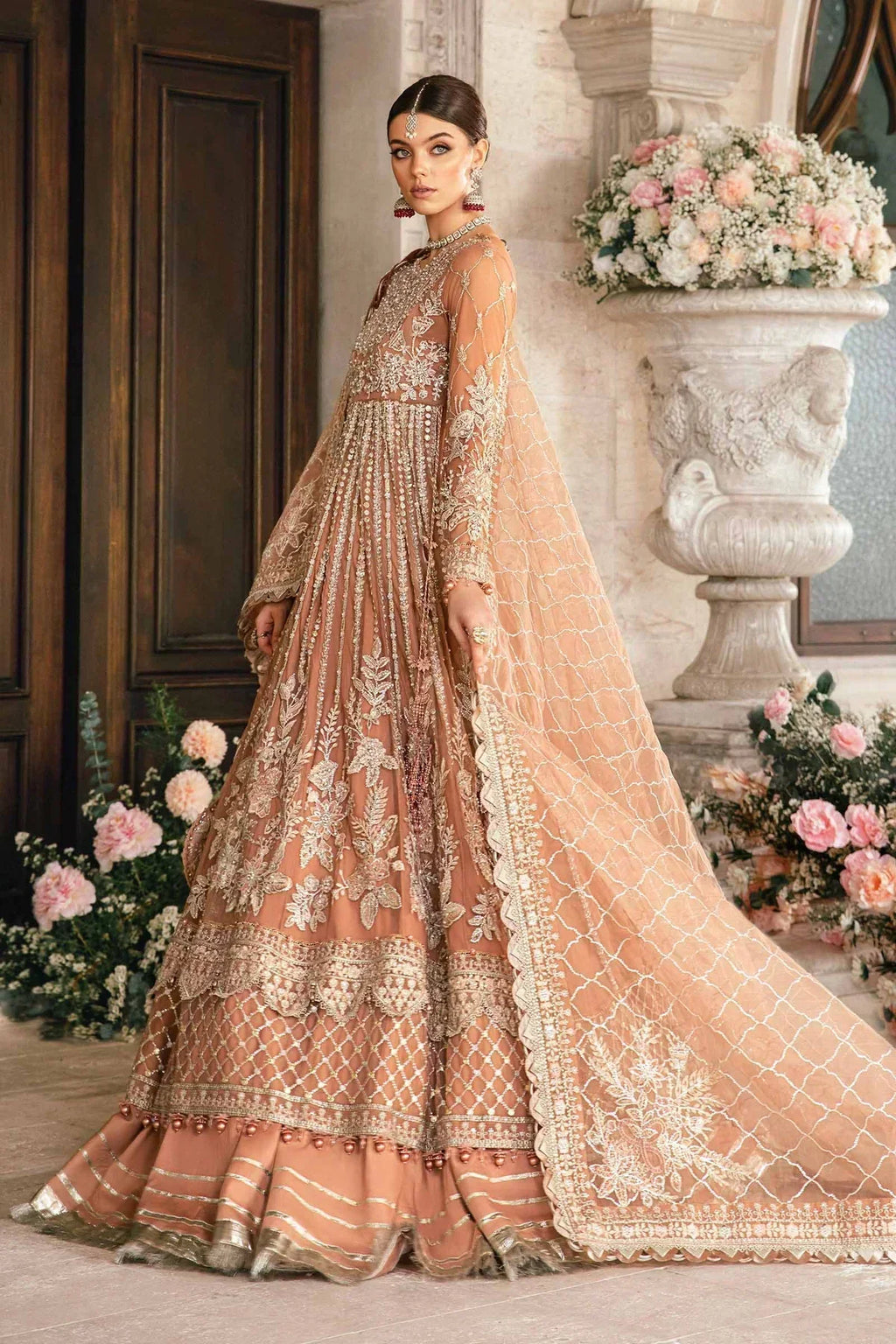 Maria B | Mbroidered Fabrics 2024 | BD-2804 - House Of Anaya