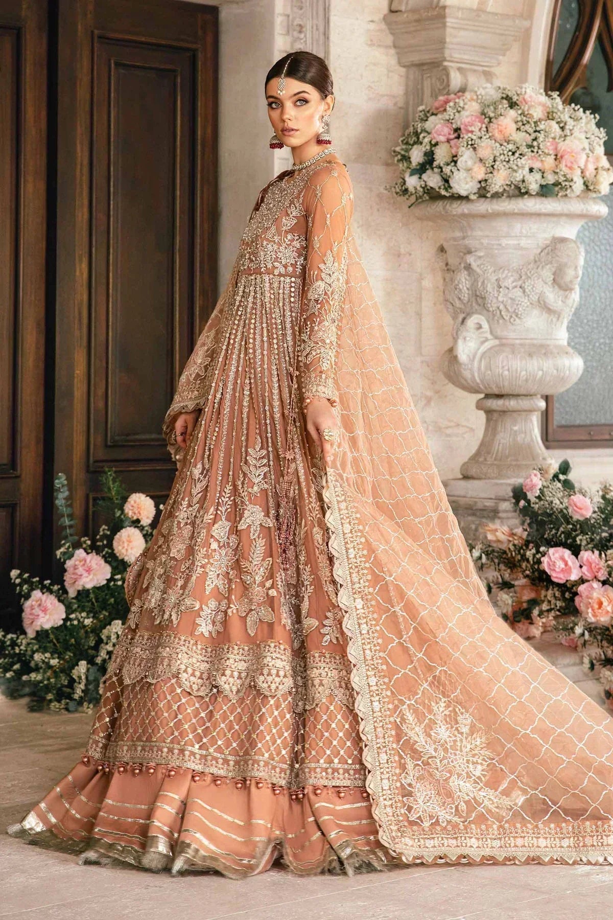 Maria B | Mbroidered Fabrics 2024 | BD-2804 - House Of Anaya
