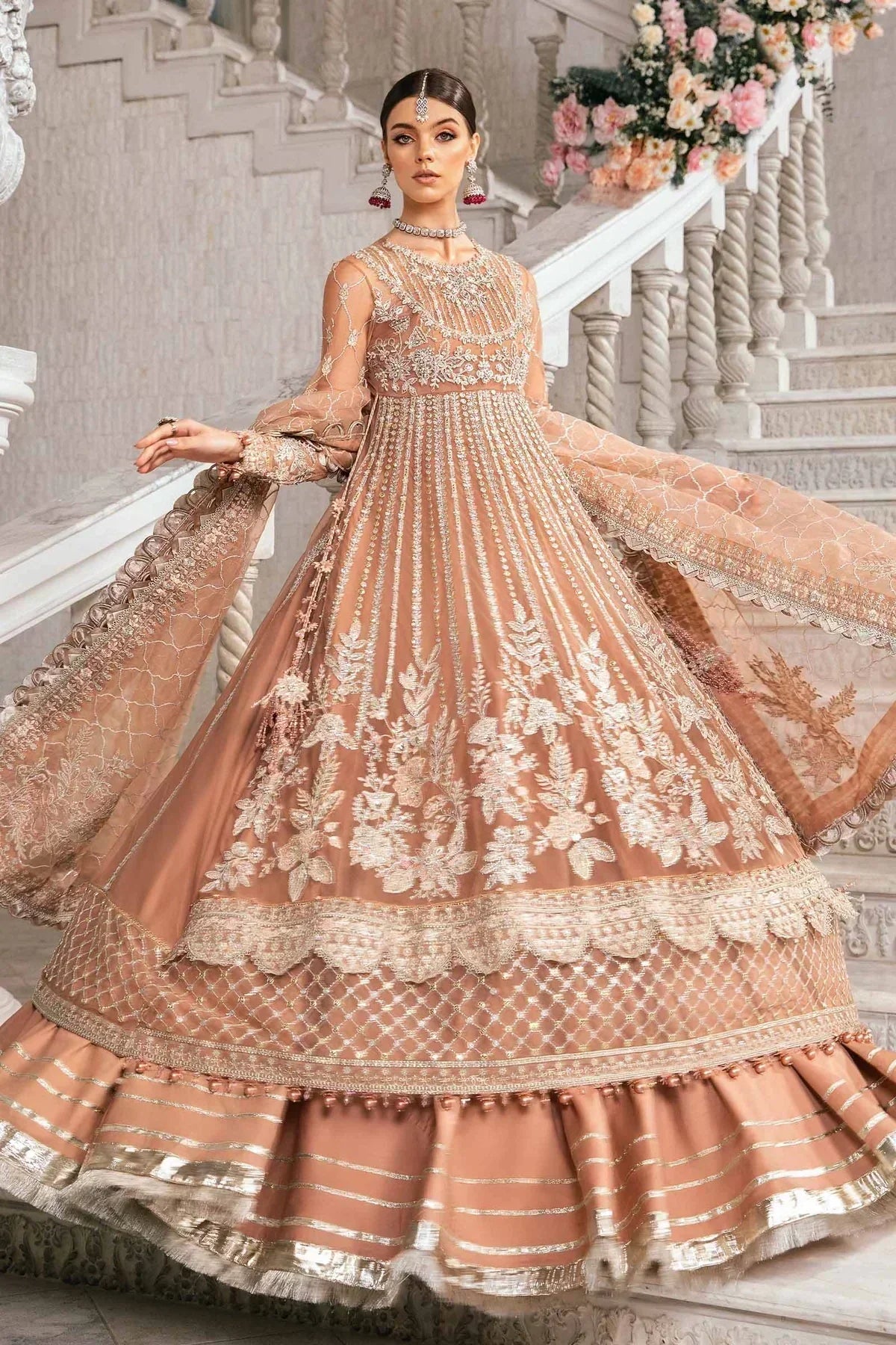 Maria B | Mbroidered Fabrics 2024 | BD-2804 - House Of Anaya