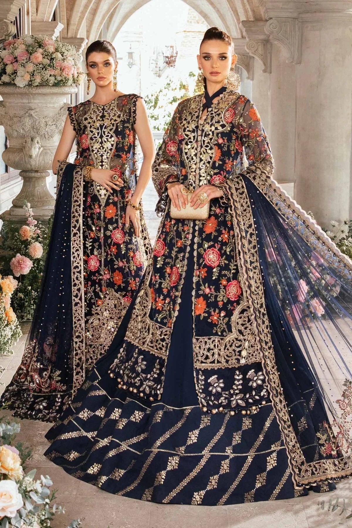 Maria B | Mbroidered Fabrics 2024 | BD-2808 - House Of Anaya