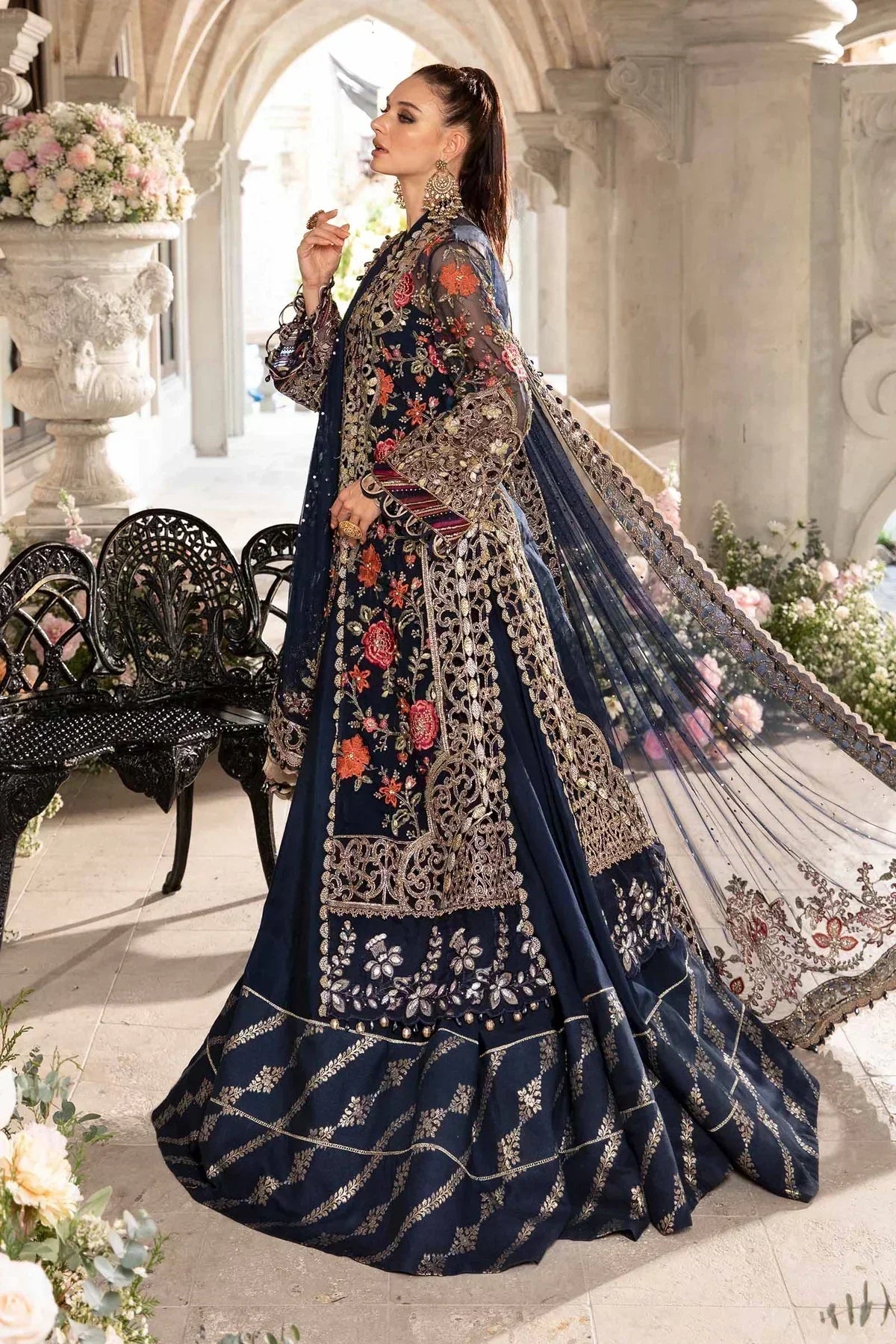 Maria B | Mbroidered Fabrics 2024 | BD-2808 - House Of Anaya