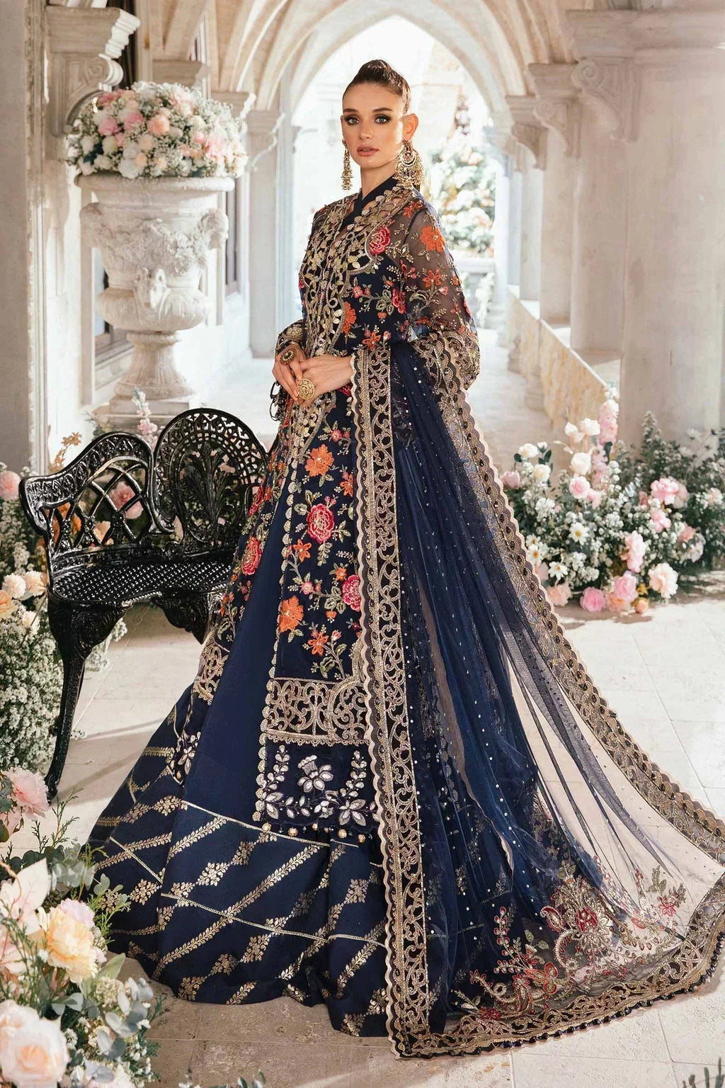 Maria B | Mbroidered Fabrics 2024 | BD-2808 - House Of Anaya