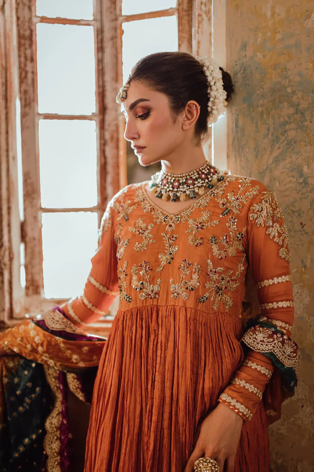 Azure | Embroidered Formals | Embre Blaze - Riwayat-e-Khas