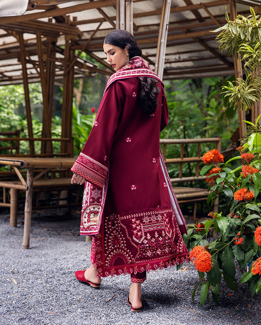 Mushq | Hemline Karandi | Emerald Glimmer