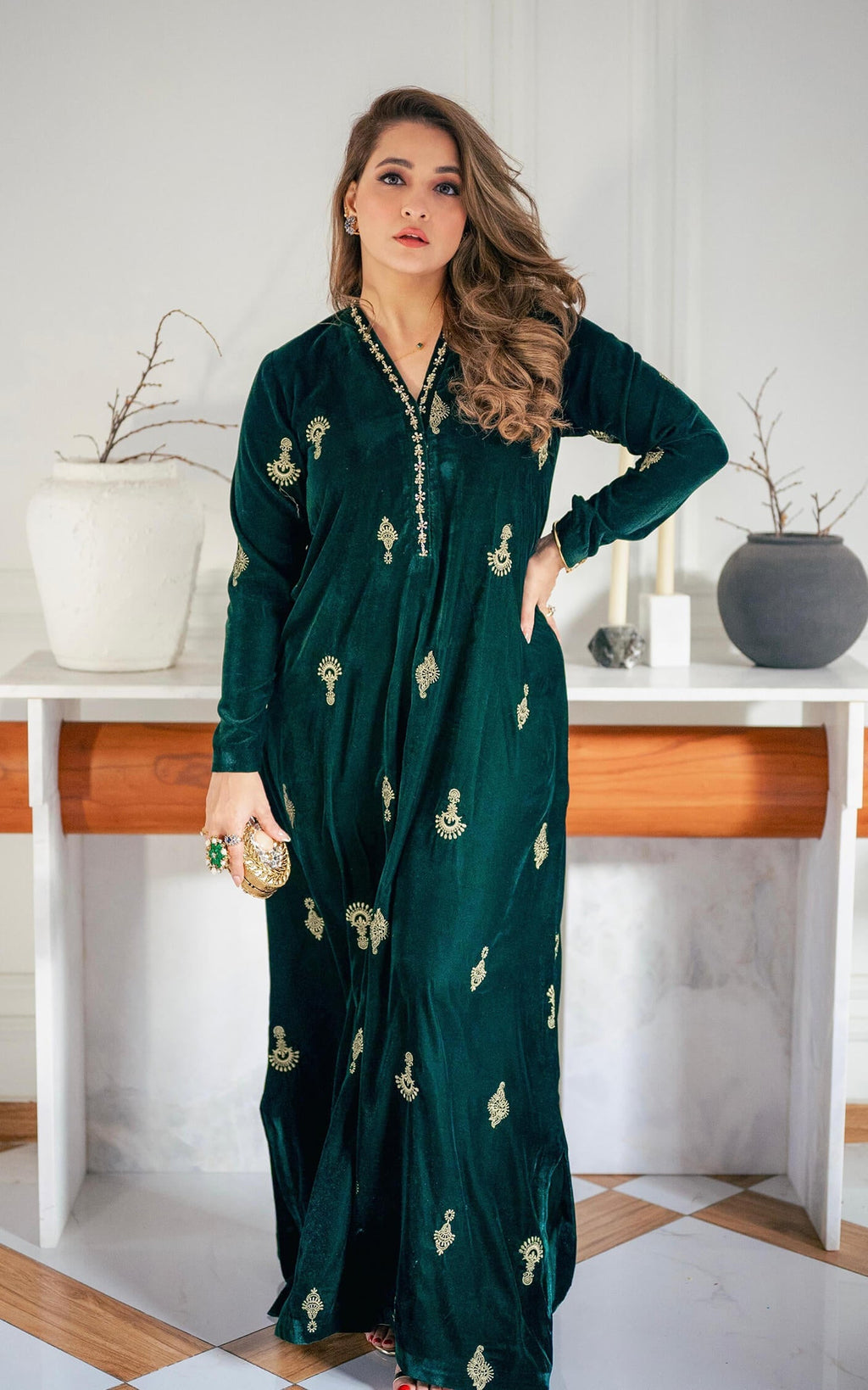 Asifa and Nabeel | zephyr | Emerald Royale Kaftan