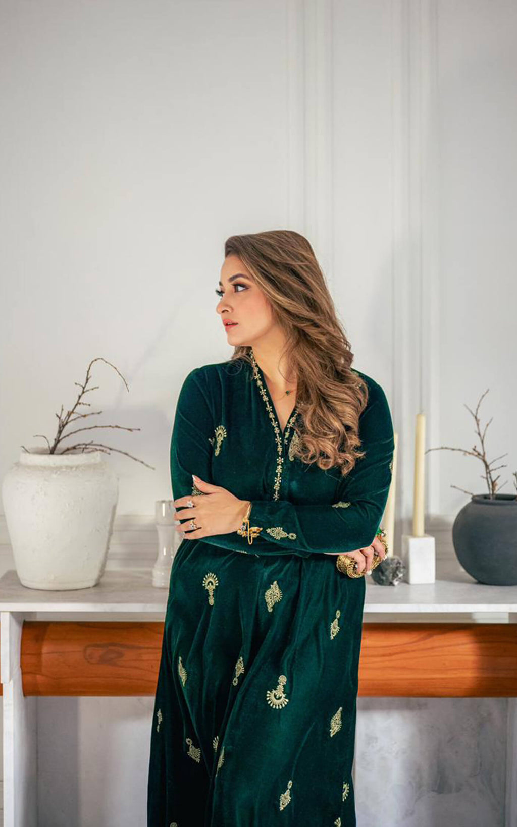 Asifa and Nabeel | zephyr | Emerald Royale Kaftan