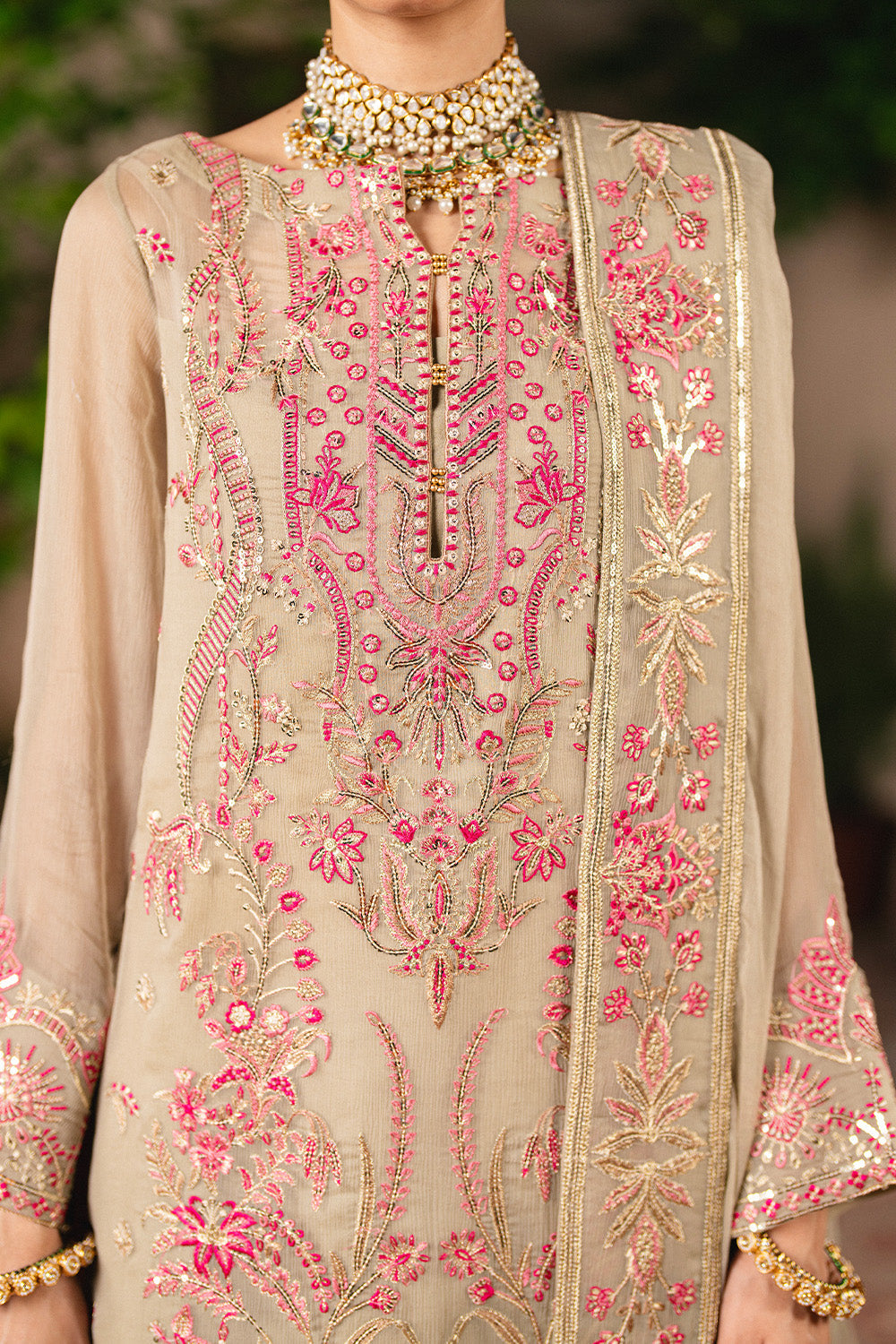 Maryum N Maria | Luxury Stitched | 3 Piece Embroiderd Chiffon GANDHARIKA - FSU5643