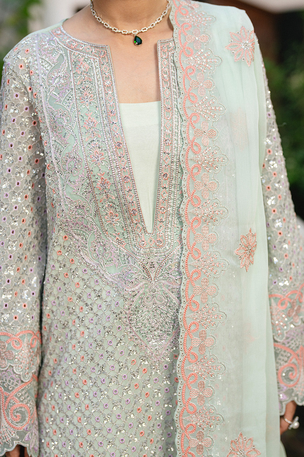 Maryum N Maria | Luxury Stitched | 3 Piece Embroidered Chiffon TATIANA - FSU5652
