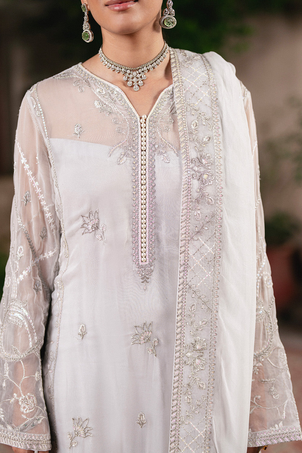 Maryum N Maria | Luxury Stitched | 3 Piece Embroidered Chiffon FAINA - FSU5656