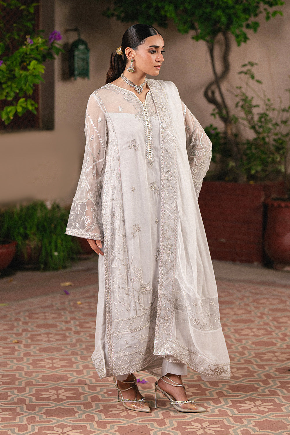 Maryum N Maria | Luxury Stitched | 3 Piece Embroidered Chiffon FAINA - FSU5656