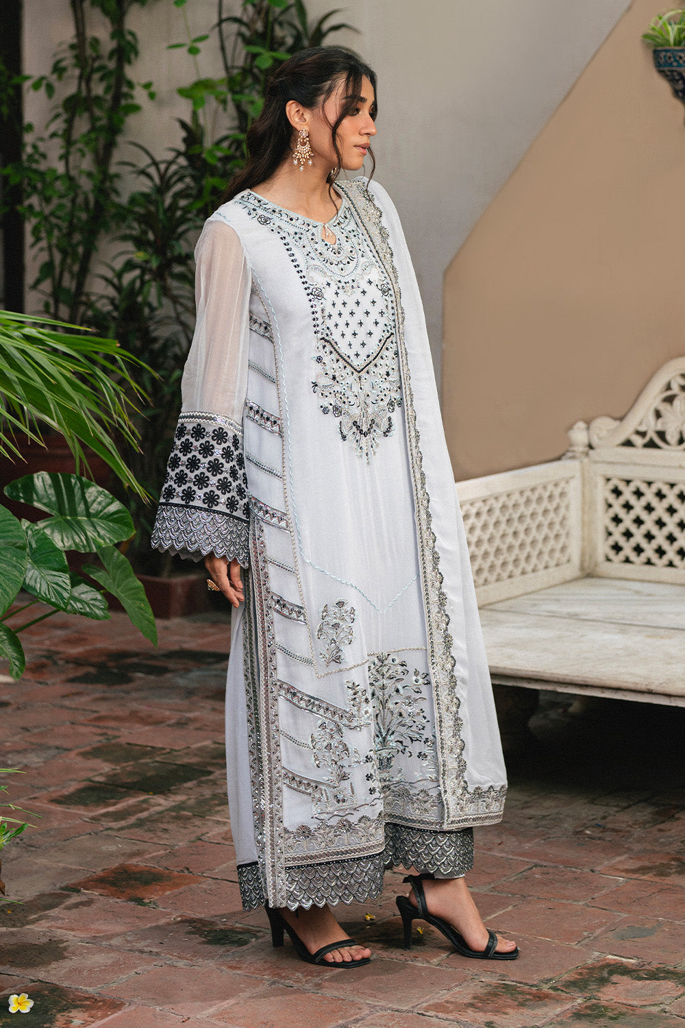 Maryum N Maria | Luxury Stitched | 3 Piece Embroidered Chiffon LILIYA - FSU5657