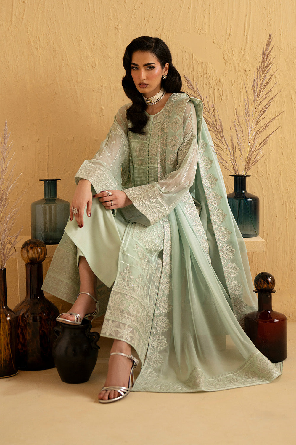 Maryum N Maria | Luxury Stitched | 3 Piece Embroiderd Chiffon AMUNET - FSU5667