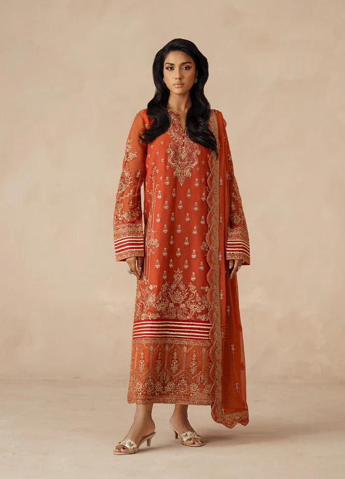 Maryum N Maria | Mehrun | 3 Piece Embroidered Chiffon ROYA - FSU5610