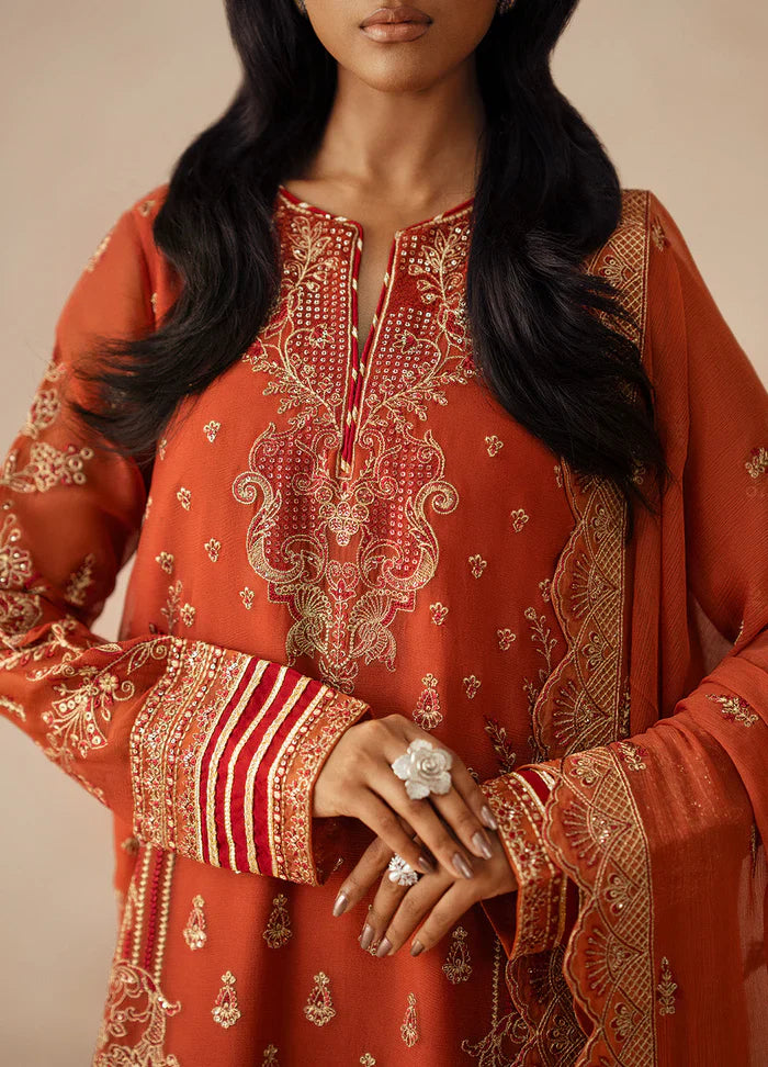 Maryum N Maria | Mehrun | 3 Piece Embroidered Chiffon ROYA - FSU5610