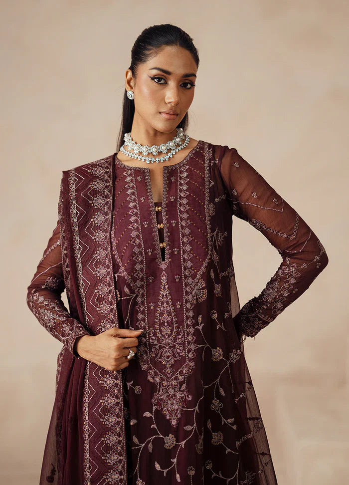 Maryum N Maria | Mehrun | 3 Piece Embroidered Chiffon MARJAN - FSU5611
