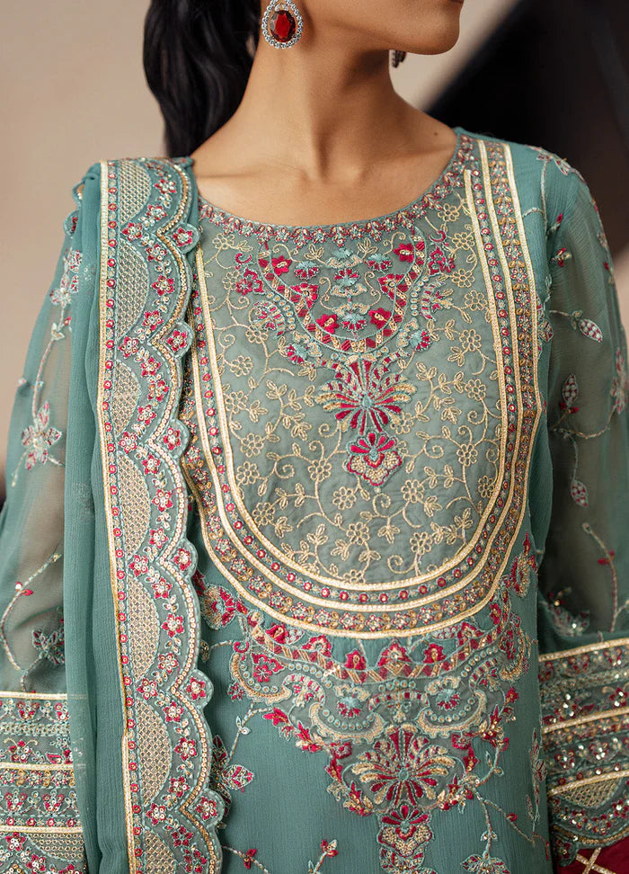 Maryum N Maria | Mehrun |3 Piece Embroidered Chiffon MAHSA - FSU5612