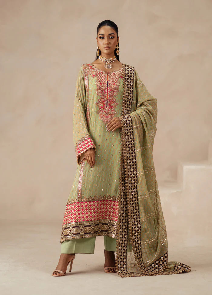Maryum N Maria | Mehrun | 3 Piece Embroidered Chiffon ADVIKA - FSU5616