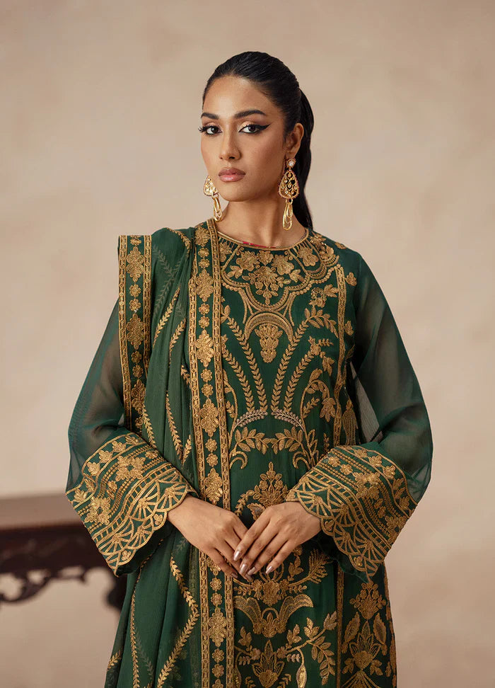 Maryum N Maria | Mehrun | 3 Piece Embroidered Chiffon JASMINE - FSU5618