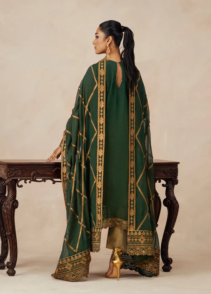 Maryum N Maria | Mehrun | 3 Piece Embroidered Chiffon JASMINE - FSU5618