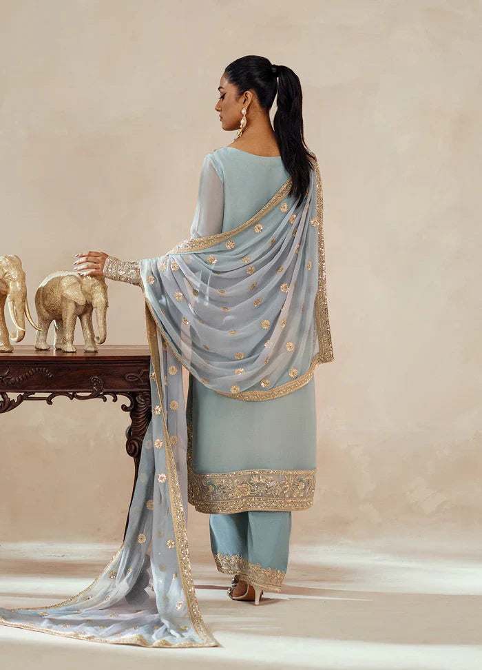 Maryum N Maria | Mehrun | 3 Piece Embroidered Chiffon AZITA - FSU5619
