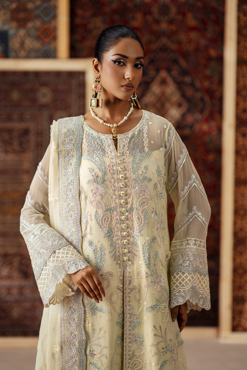 Maryum N Maria | Luxury Stitched | 3 Piece Embroidered Chiffon ARDETH - FSU5637