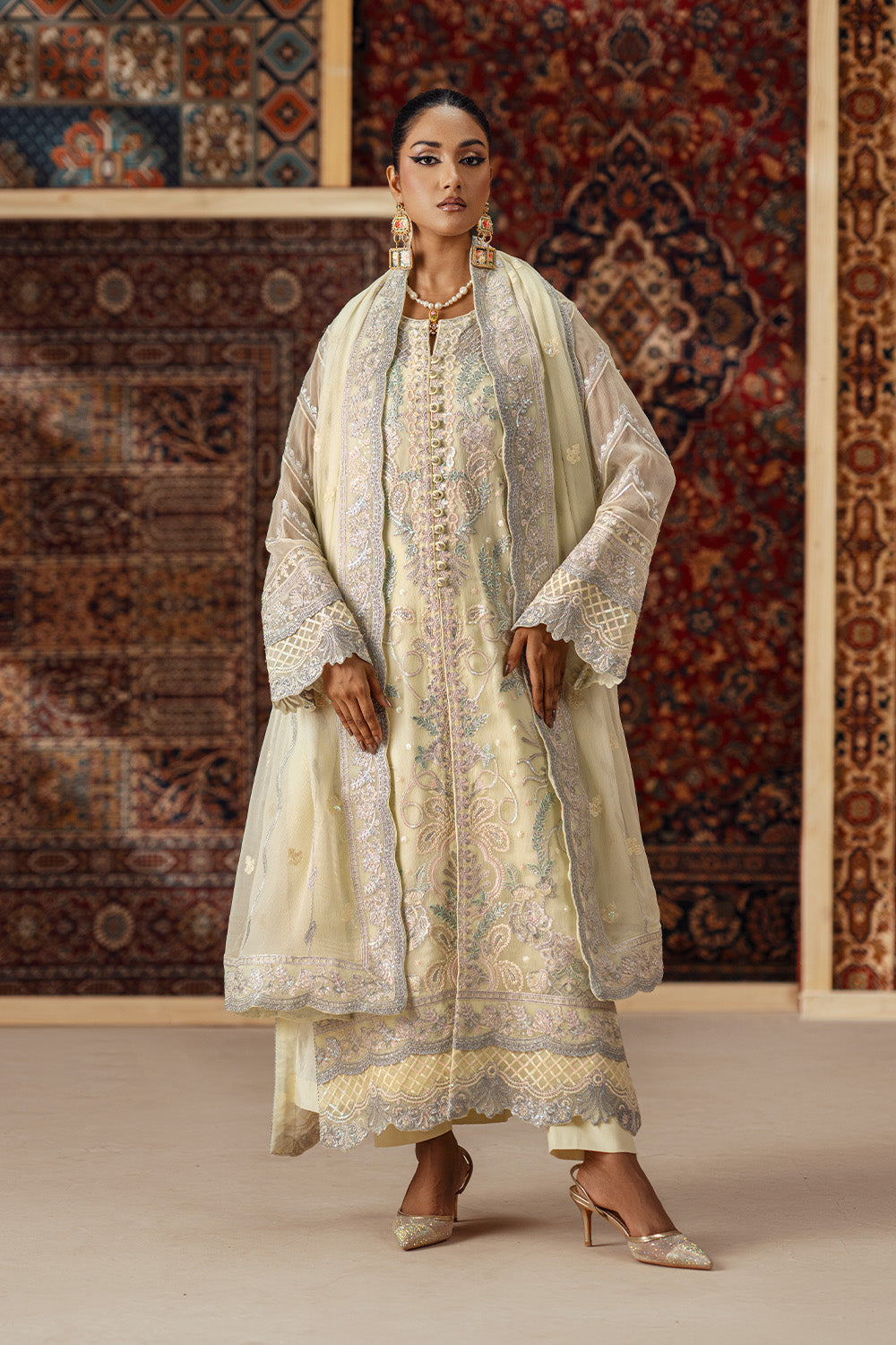 Maryum N Maria | Luxury Stitched | 3 Piece Embroidered Chiffon ARDETH - FSU5637