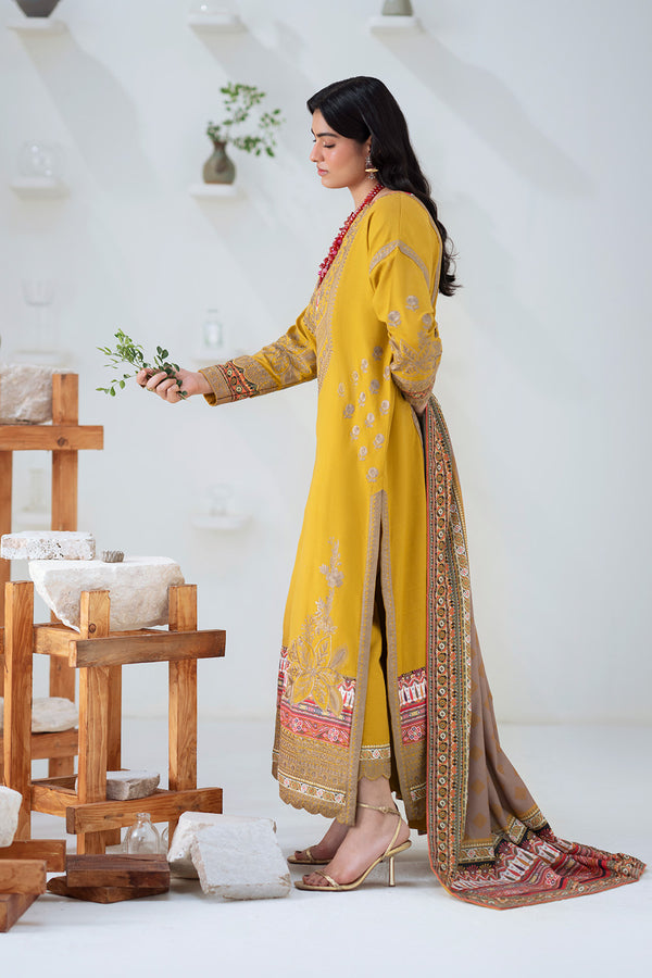 Maryum N Maria | Noore Winters 25 | 3 Piece Embroidered Khaddar APANA - FSU5671