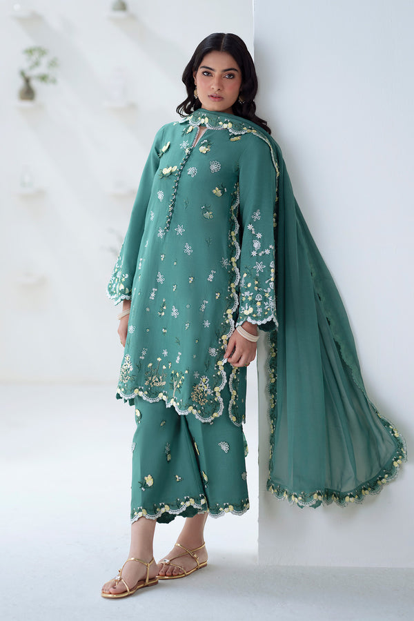 Maryum N Maria | Noore Winters 25 | 3 Piece Embroidered Khaddar TABANA - FSU5676