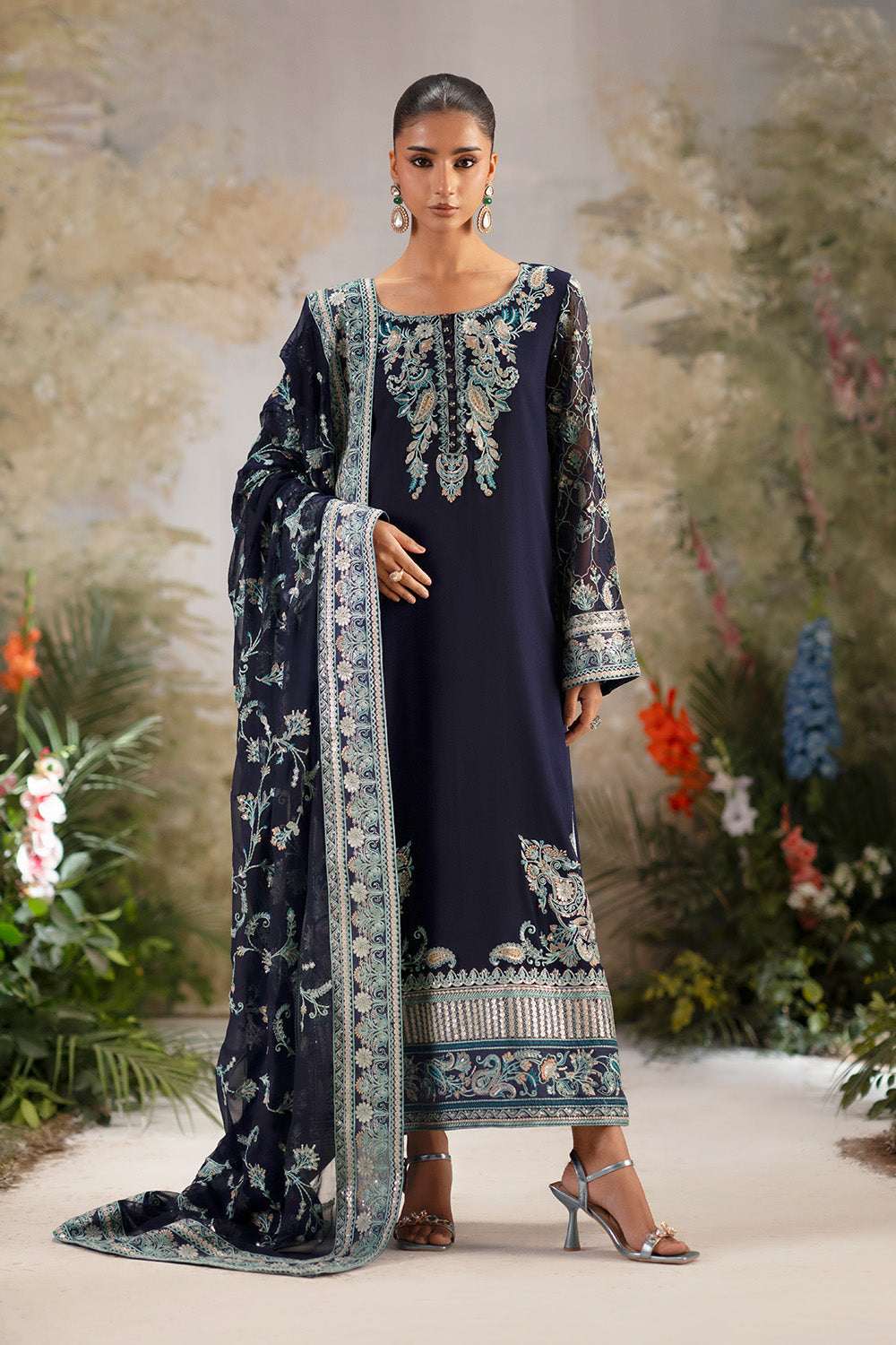 Maryum N Maria | Luxury Stitched | 3-Piece-Embroiderd-Chiffon OJASWINI - FWU5691