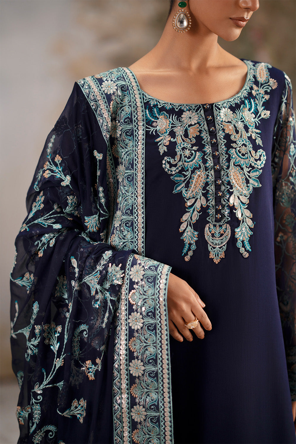 Maryum N Maria | Luxury Stitched | 3-Piece-Embroiderd-Chiffon OJASWINI - FWU5691