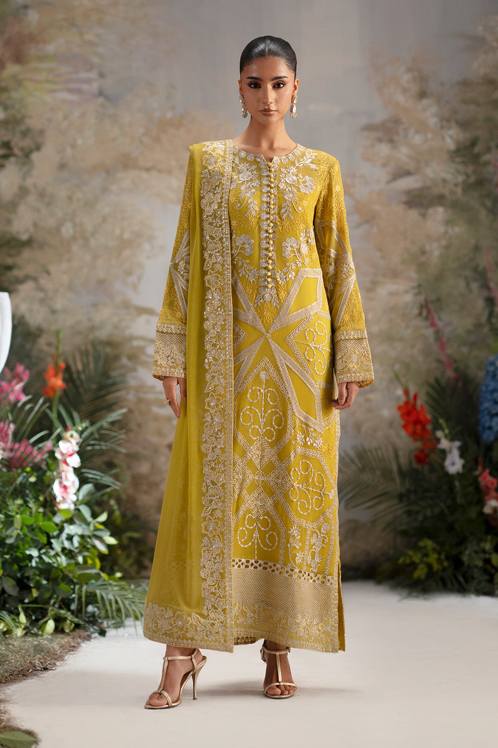 Maryum N Maria | Luxury Stitched | 3-Piece-Embroiderd-Chiffon OLICHUDAR - FWU5692