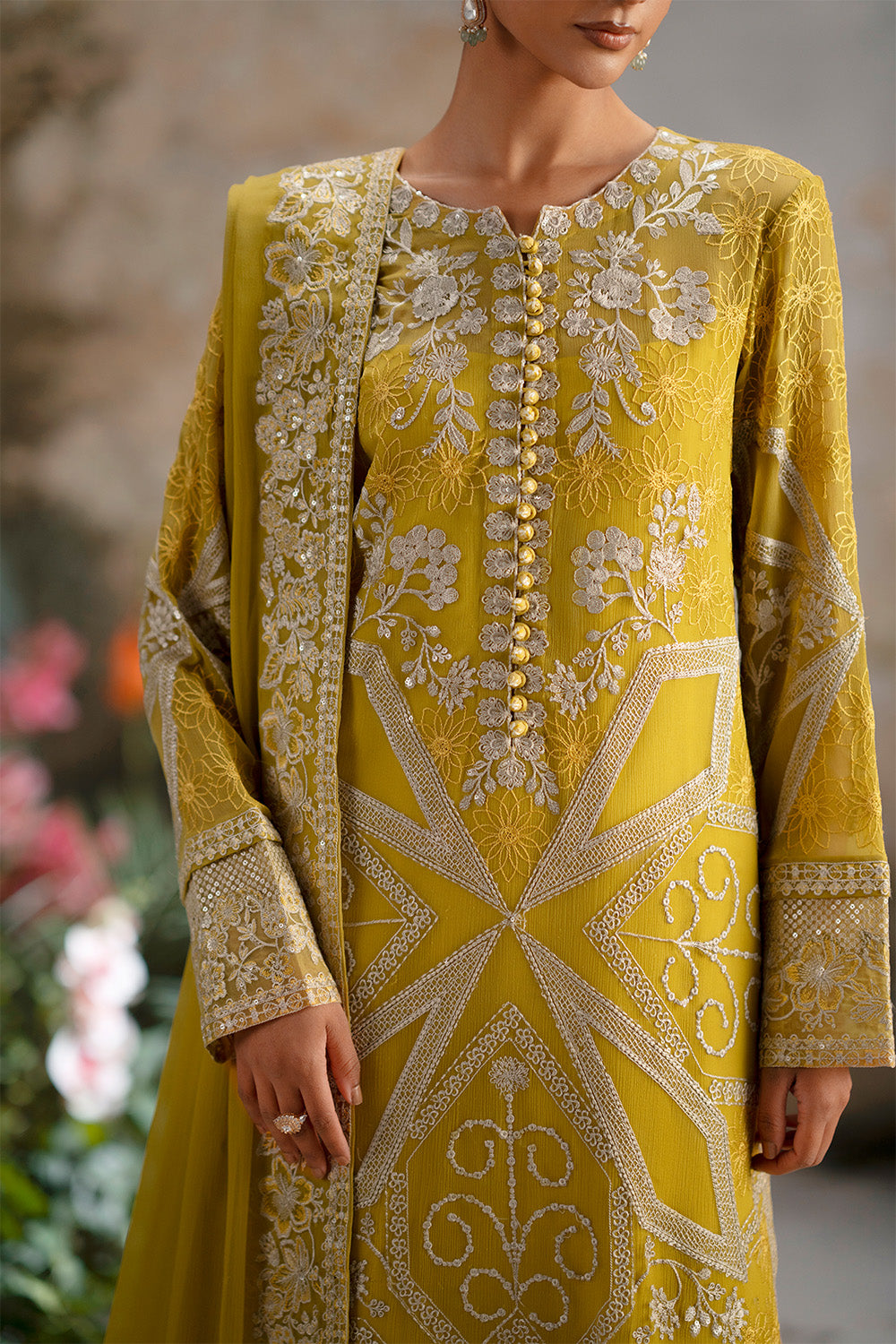 Maryum N Maria | Luxury Stitched | 3-Piece-Embroiderd-Chiffon OLICHUDAR - FWU5692