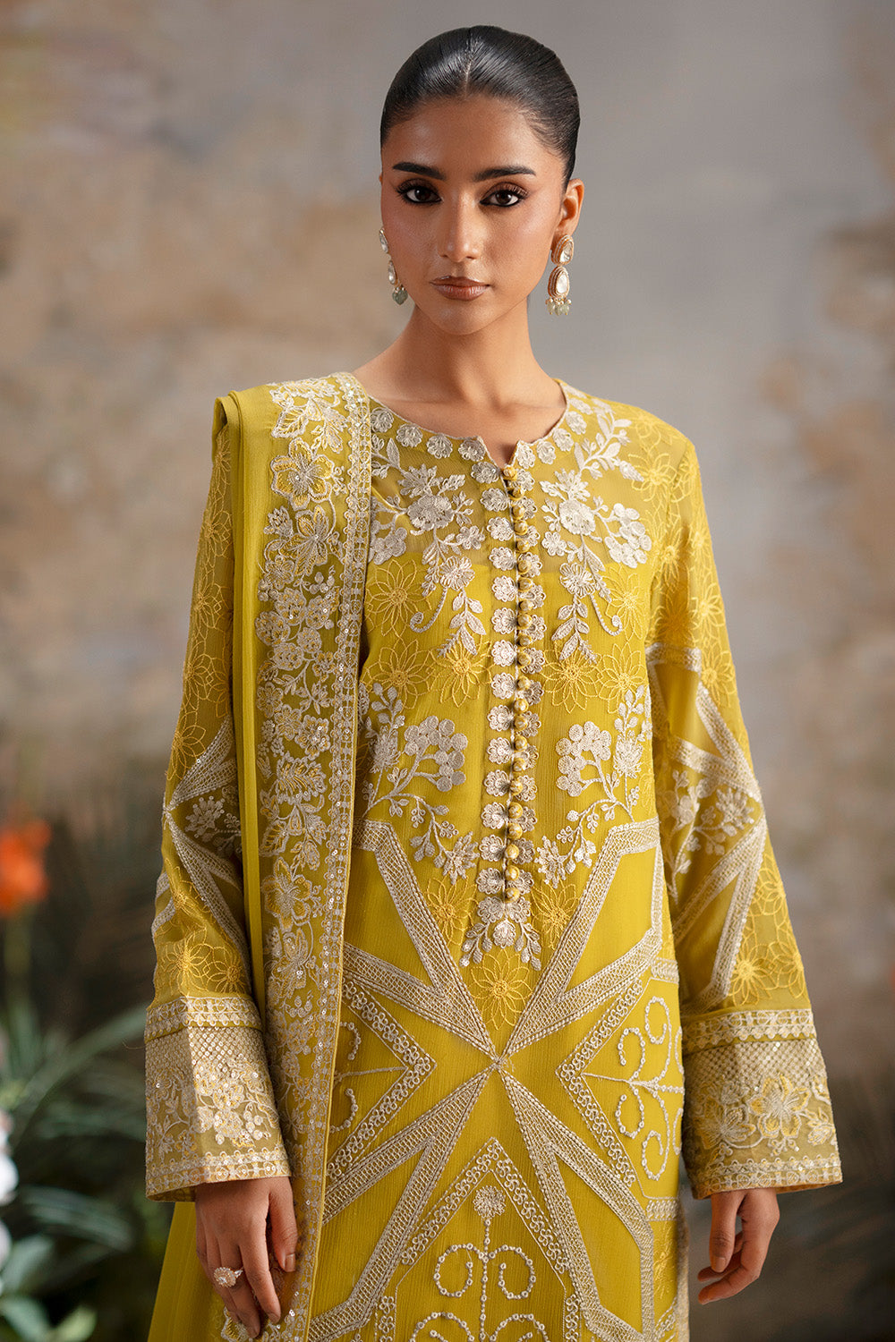 Maryum N Maria | Luxury Stitched | 3-Piece-Embroiderd-Chiffon OLICHUDAR - FWU5692