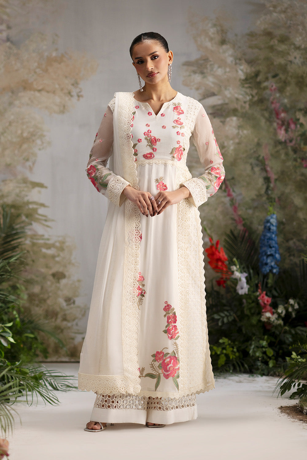 Maryum N Maria | Luxury Stitched | 3-Piece-Embroiderd-Chiffon OLIVIA - FWU5694