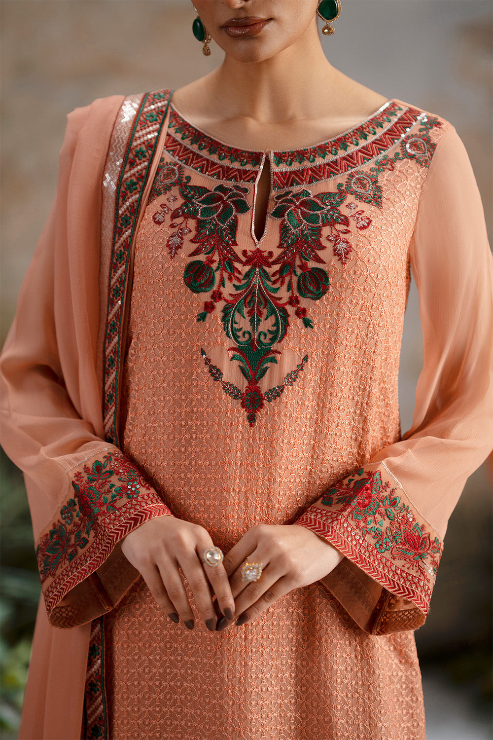 Maryum N Maria | Luxury Stitched | 3-Piece-Embroiderd-Chiffon OMISHA - FWU5697