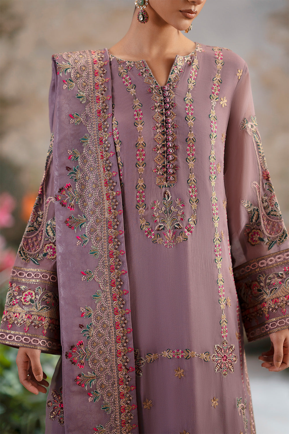 Maryum N Maria | Luxury Stitched | 3-Piece-Embroiderd-Chiffon ONANIA - FWU5698