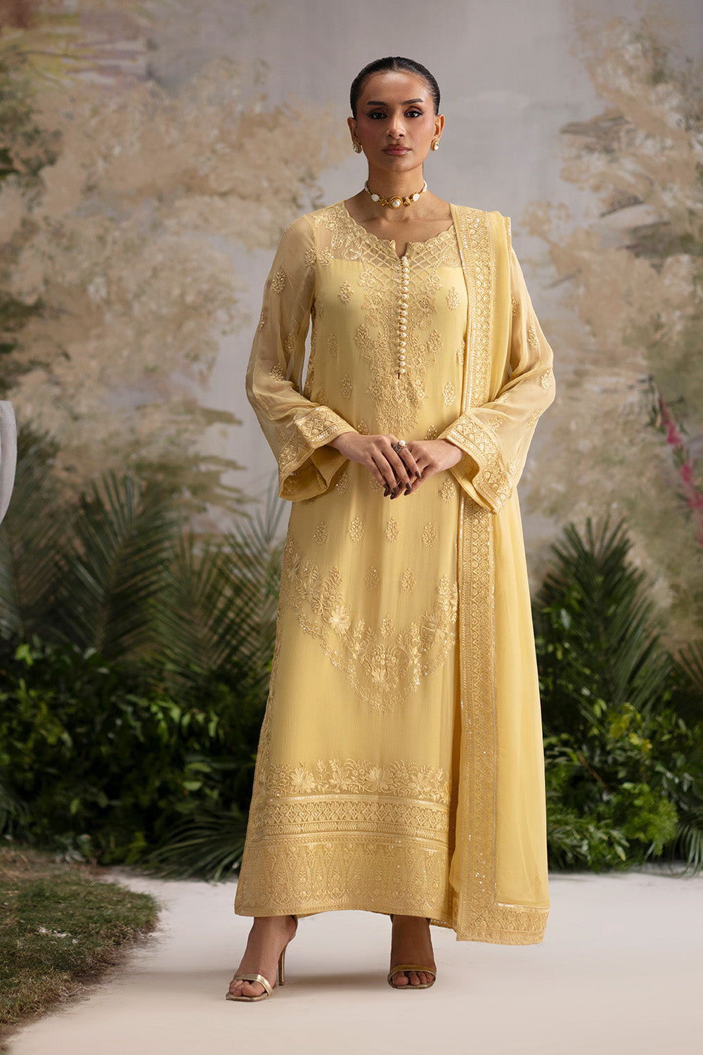 Maryum N Maria | Luxury Stitched | 3-Piece-Embroiderd-Chiffon ONELIA - FWU5699