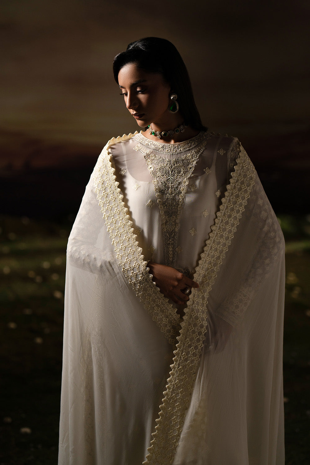Maryum N Maria | Luxury Stitched | 3-Piece-Embroiderd-Chiffon INRANI - FWU5700