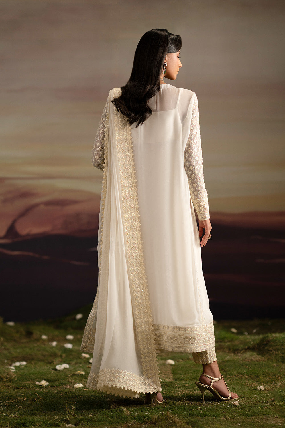 Maryum N Maria | Luxury Stitched | 3-Piece-Embroiderd-Chiffon INRANI - FWU5700