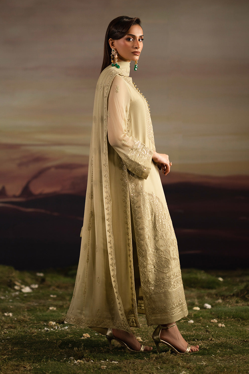 Maryum N Maria | Luxury Stitched | 3-Piece-Embroiderd-Chiffon ISHA - FWU5701