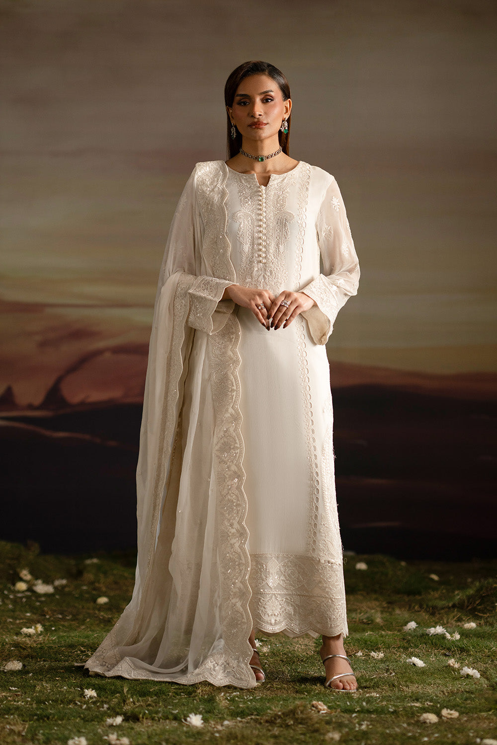 Maryum N Maria | Luxury Stitched | 3-Piece-Embroiderd-Chiffon ISHVA - FWU5702