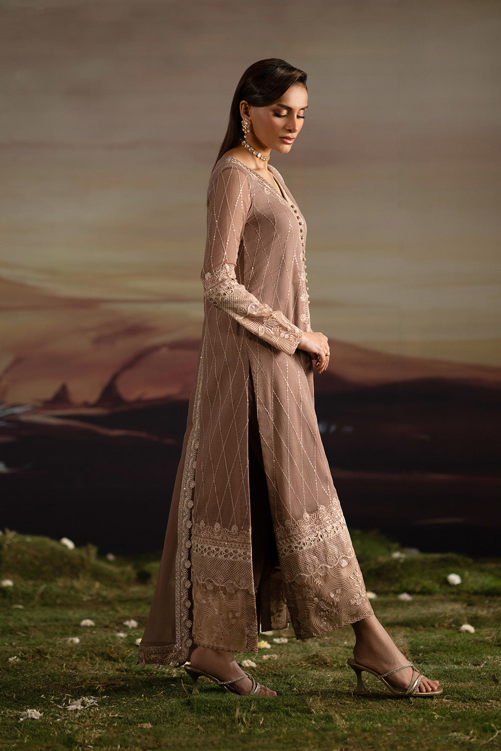 Maryum N Maria | Luxury Stitched | 3-Piece-Embroiderd-Chiffon ITHAZH - FWU5703