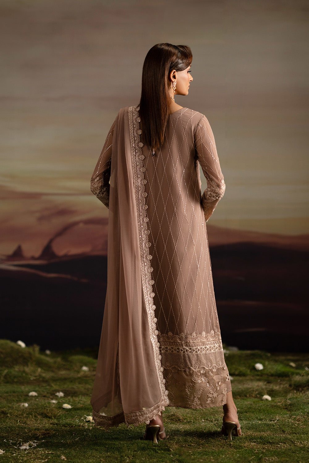 Maryum N Maria | Luxury Stitched | 3-Piece-Embroiderd-Chiffon ITHAZH - FWU5703