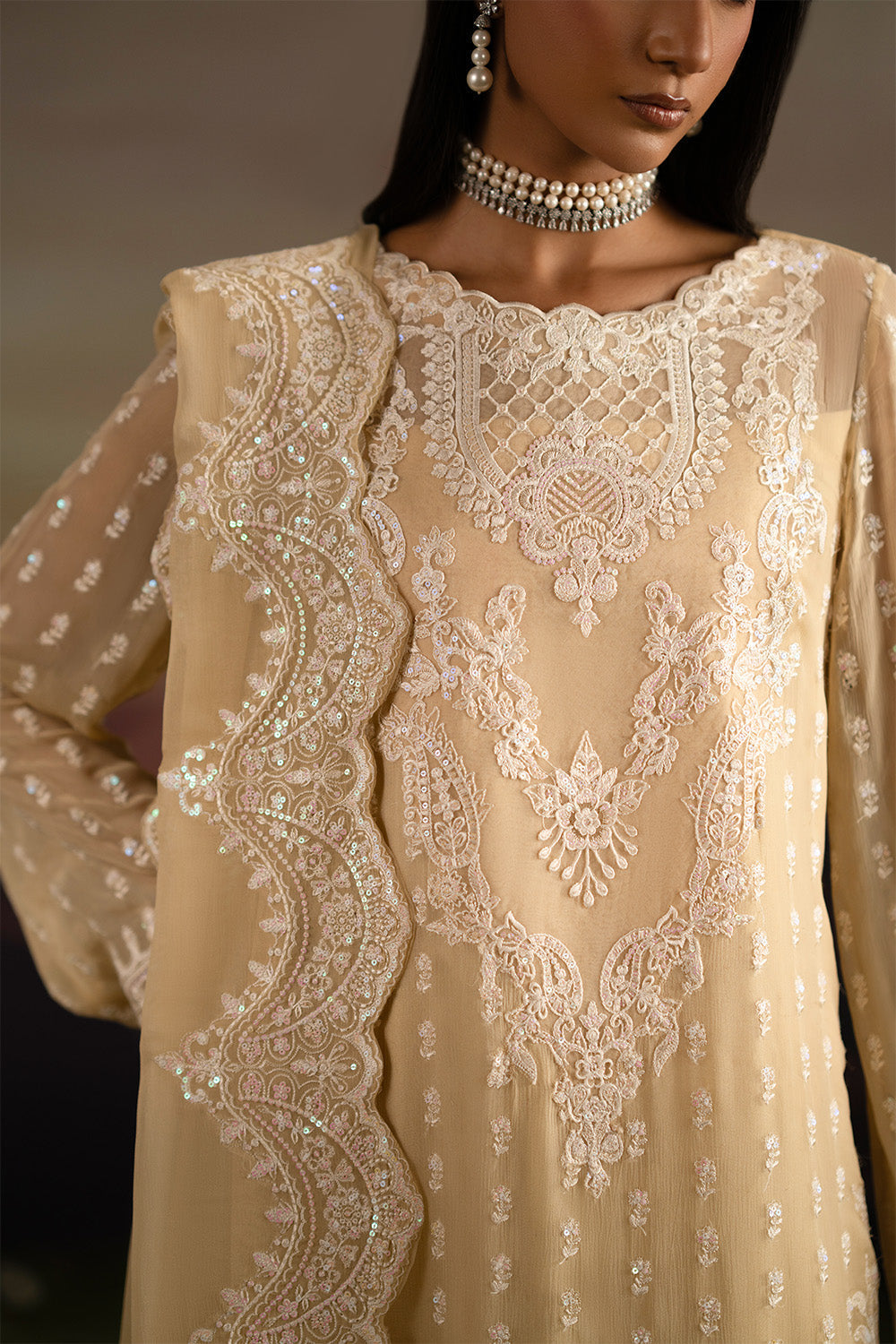 Maryum N Maria | Luxury Stitched | 3-Piece-Embroiderd-Chiffon ISHANI - FWU5705