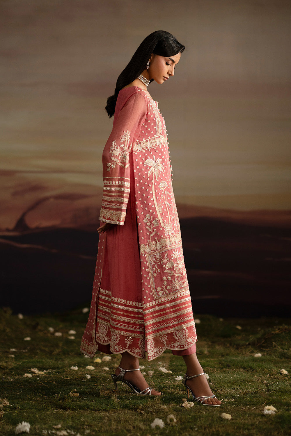 Maryum N Maria | Luxury Stitched | 3-Piece-Embroiderd-Chiffon INDIYA - FWU5707