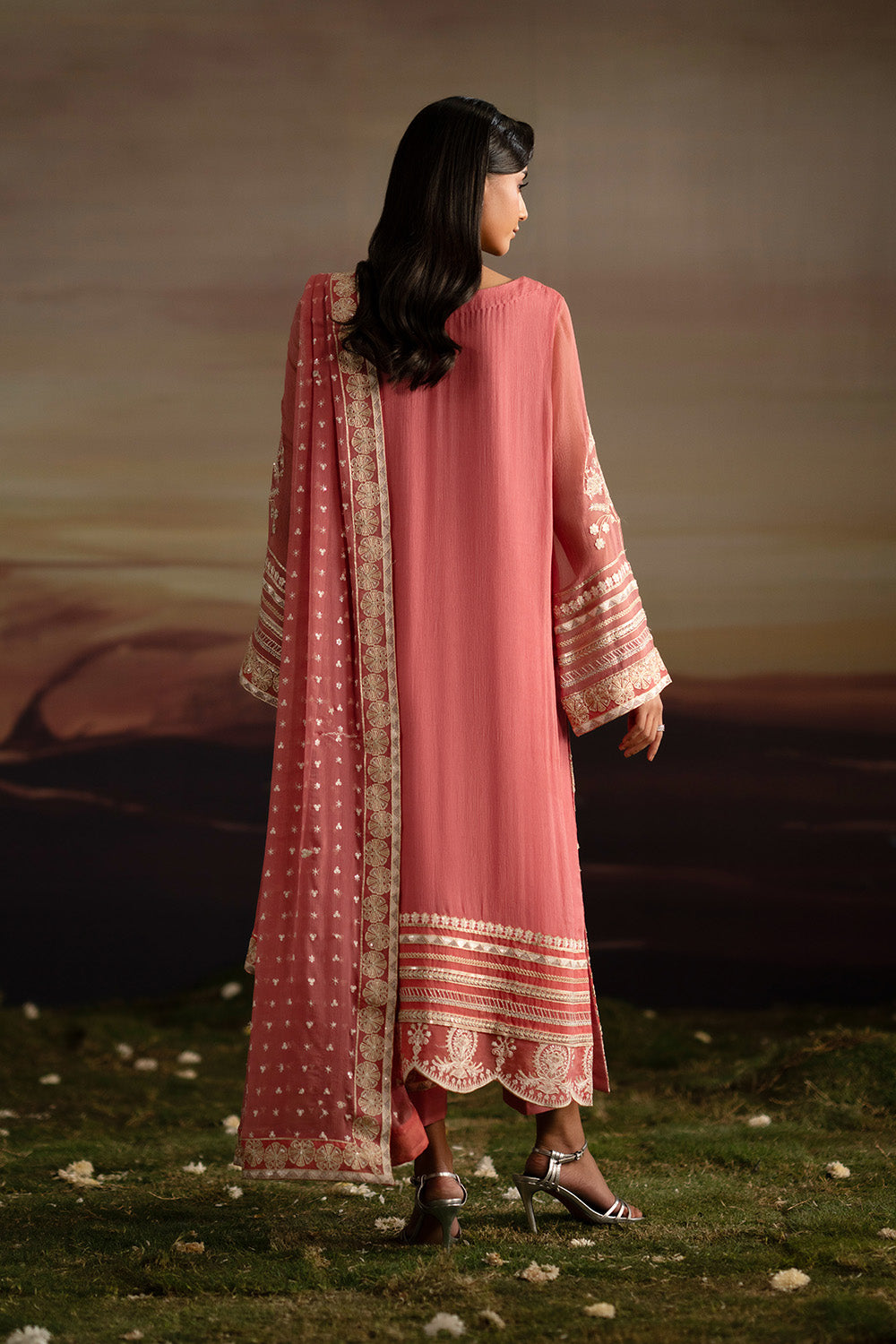 Maryum N Maria | Luxury Stitched | 3-Piece-Embroiderd-Chiffon INDIYA - FWU5707