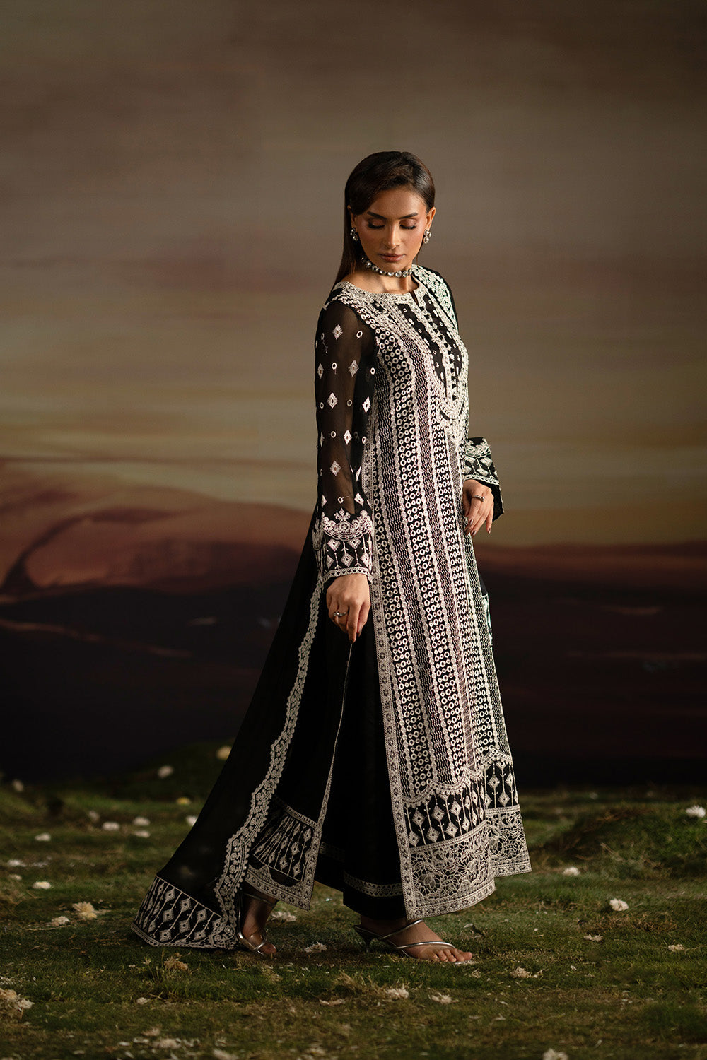 Maryum N Maria | Luxury Stitched | 3-Piece-Embroiderd-Chiffon INBHA - FWU5708
