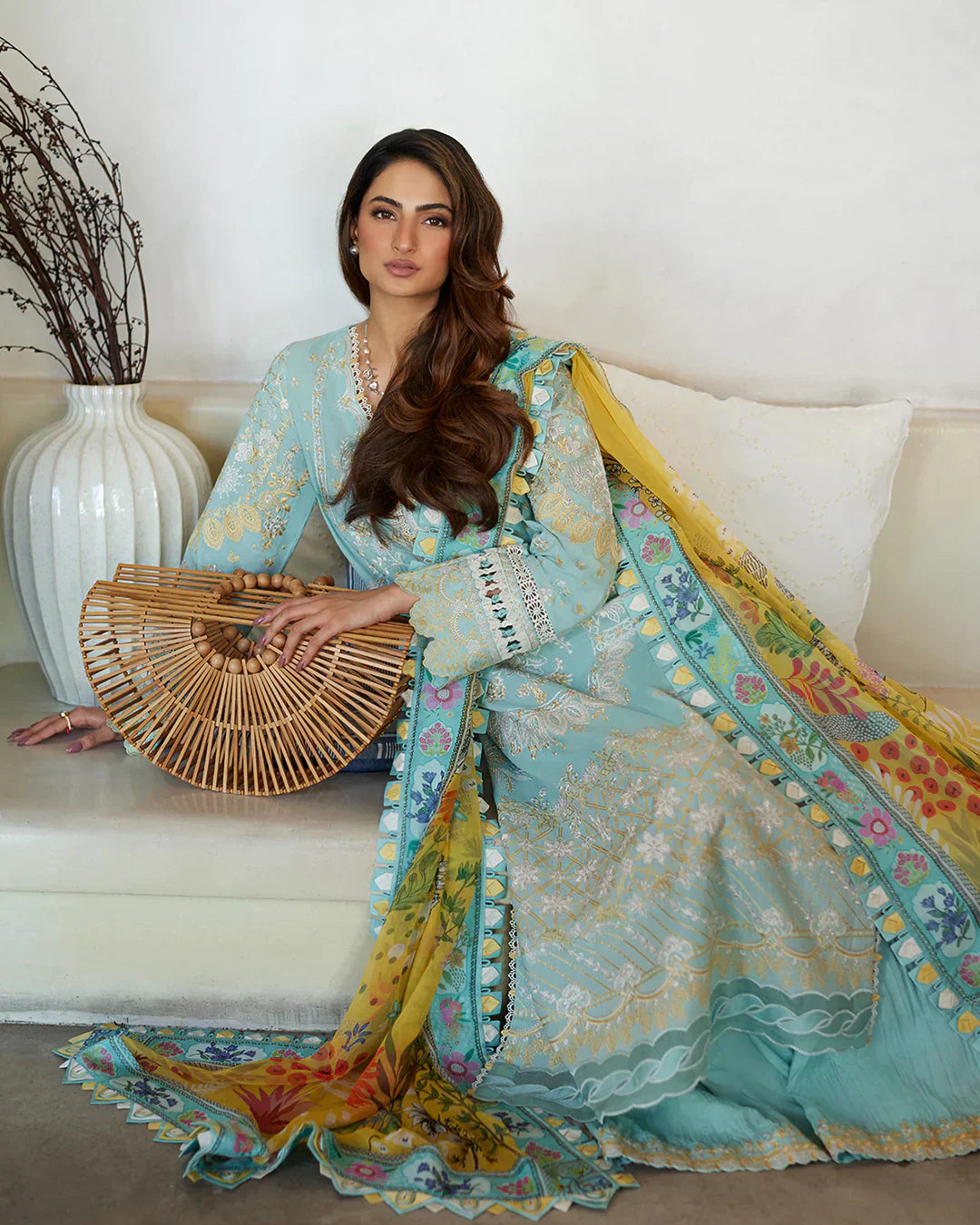 Faiza Saqlain | Liliana Luxury Lawn 24 | Galina - House Of Anaya