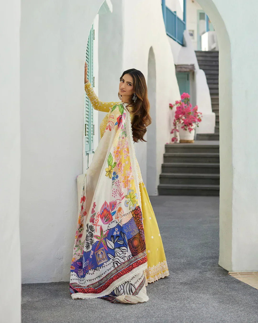 Faiza Saqlain | Liliana Luxury Lawn 24 | Talin - House Of Anaya