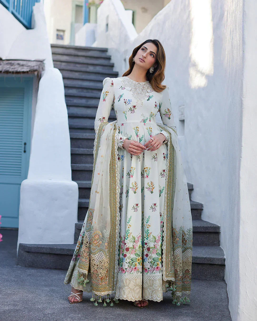 Faiza Saqlain | Liliana Luxury Lawn 24 | Avelina - House Of Anaya